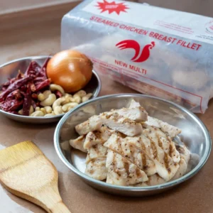new multi steamed chicken breast fillet, 1kg (healthier choice) (halal)