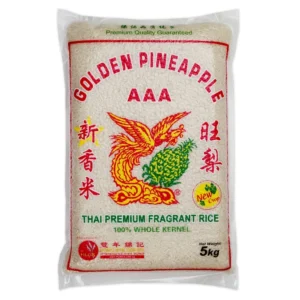 golden pineapple thai fragrant rice 5kg (new crop) (vacuum pack***)